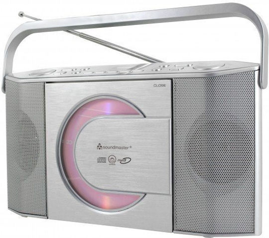 Soundmaster RCD1755 Преносима Аудиосистема с CD / Радио Сребрист