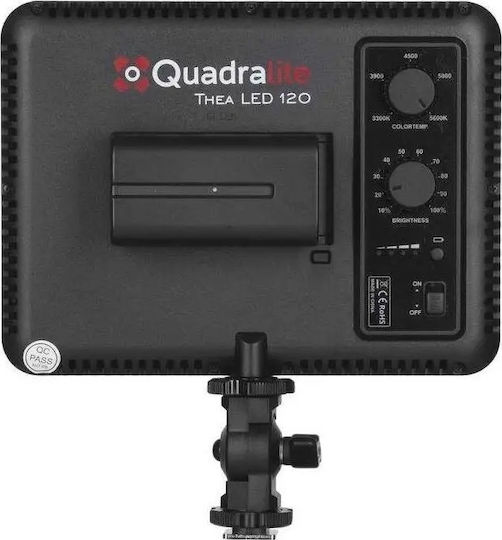 Quadralite Thea 120 LED Lumină 3200 - 5500K 12W cu Luminozitate LUX 680 Lux