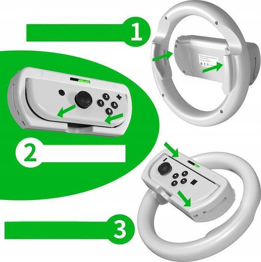 JYS 2x Steering Wheel + Holder 2in1 for Nintendo Switch OLED Nintendo Switch 10150459 5904647804470