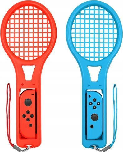Tennis Rackets Set Joy-con Nintendo Switch Oled Mimd 2 Pcs Red Blue
