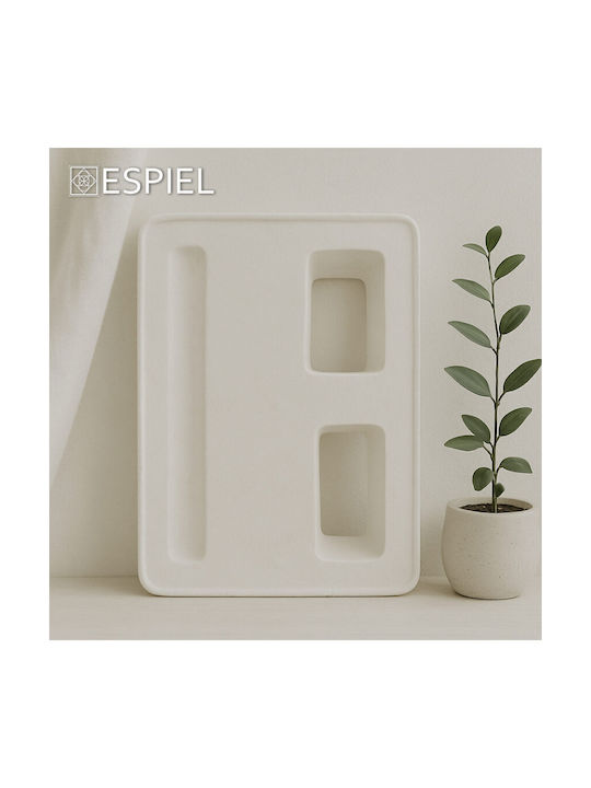 Espiel Decorative Vase Beige 24x9.5x35.5cm