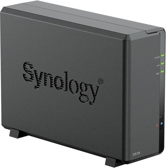Synology DiskStation DS124 & 12TB Plus Series HDD NAS 12TB HDD/SSD