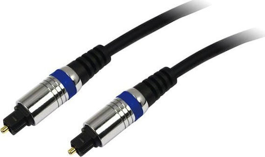 LogiLink Optical Audio Cable TOS male - TOS male Μαύρο 1.5m (CAB1101)