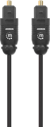 Manhattan Optisches Audiokabel TOS männlich - TOS männlich Schwarz 5m (356091)