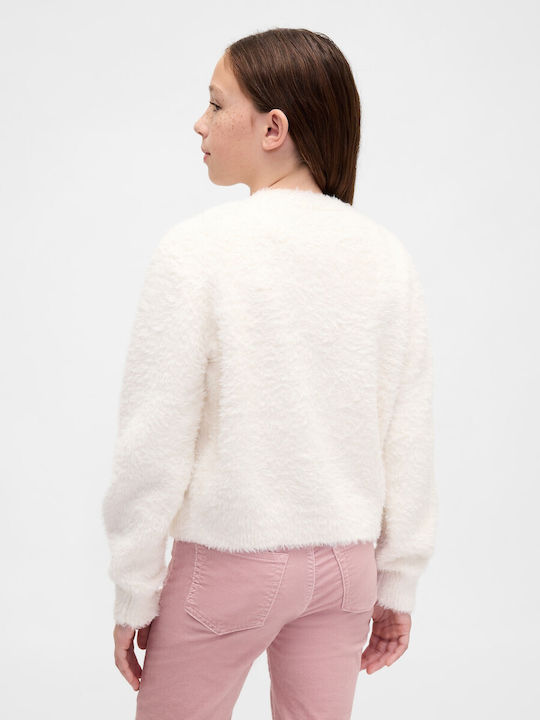 Kids Cardigan Knitted Ivory Frost