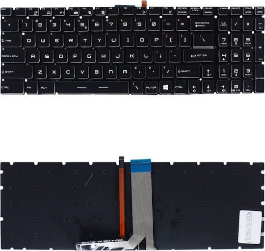 Πληκτρολόγιο-keyboard Laptop Msi Msi Ms-1795 Ms-1796 Ms-1799 Ms-179b Ms-16j3 Ms-16jb Κωδ.40562usnofrbacklit