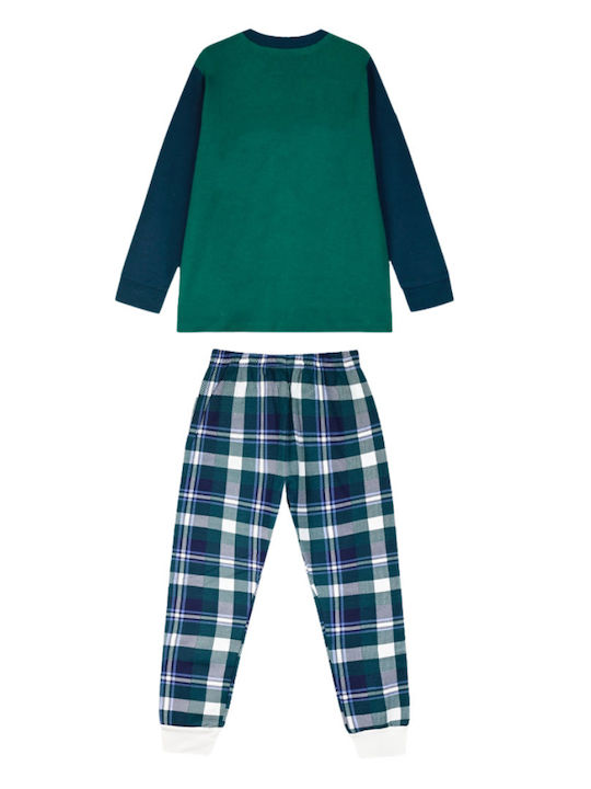 Energiers Kids' Pajamas Winter Green Start On