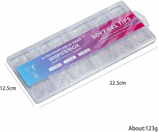 Almond Sfaturi pentru unghii Transparente IS-8692