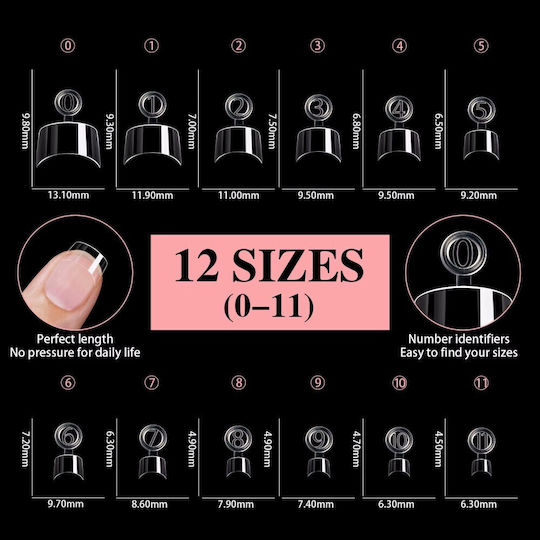 Nagelspitzen Transparent IS-8694