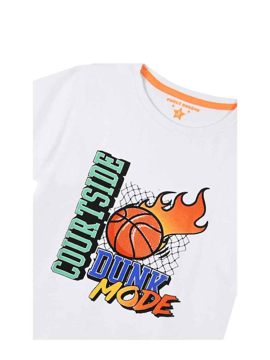 Energiers Kids' Pajamas Summer Multicolored Courtside Basketball