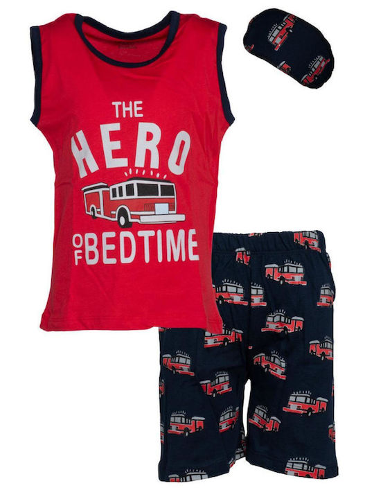 Hashtag Kids' Pajamas Summer red Hashtag Kids' Pajamas Summer red