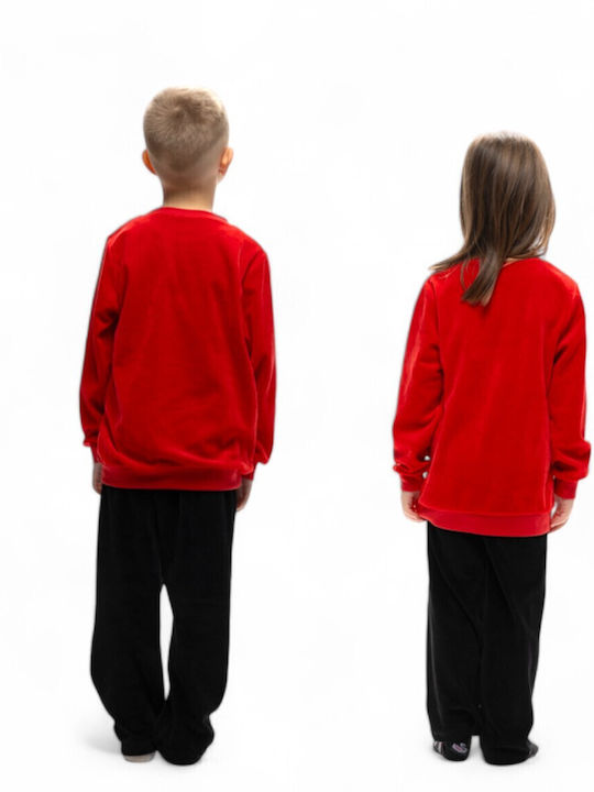 Galaxy Kids' Pajamas Winter Cotton red
