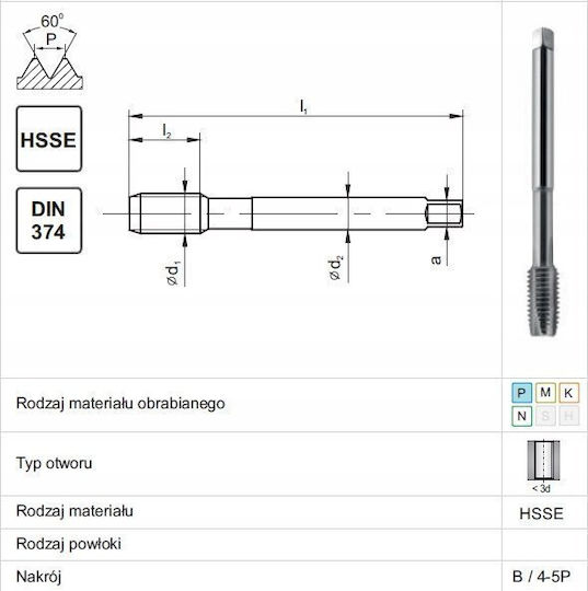 Fanar Thread M32x1.5 Din-374b 6h Hsse 800