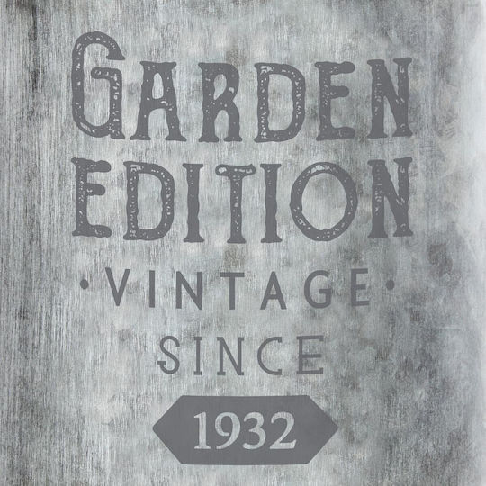 Atmosphera Garden Edition Γλάστρα Πλαστική A-s Zinc 21x21x37εκ.