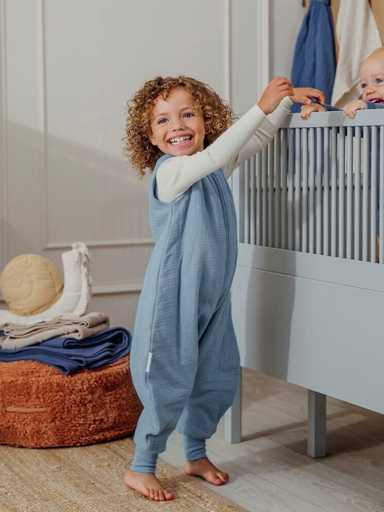 Meyco Winter Schlafsack mit Füßen Jeans Blue