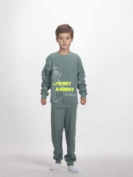 Dreams by Joyce Kids Nightwear Khaki Robot