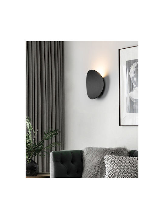 ArkoLight Lamp Wall with Integrated LED and Natural White Light Black