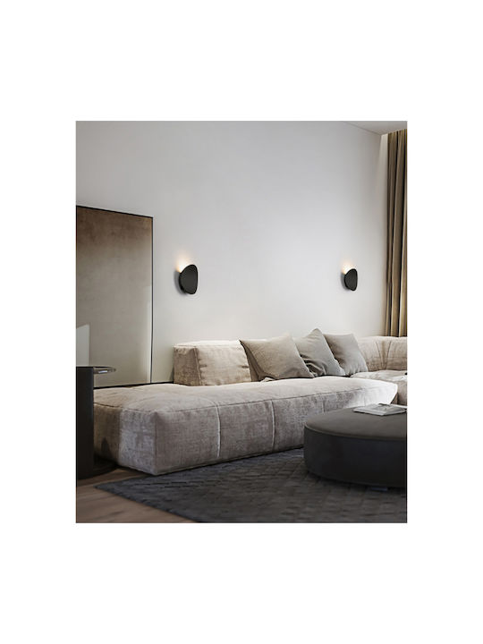 ArkoLight Lamp Wall with Integrated LED and Natural White Light Black