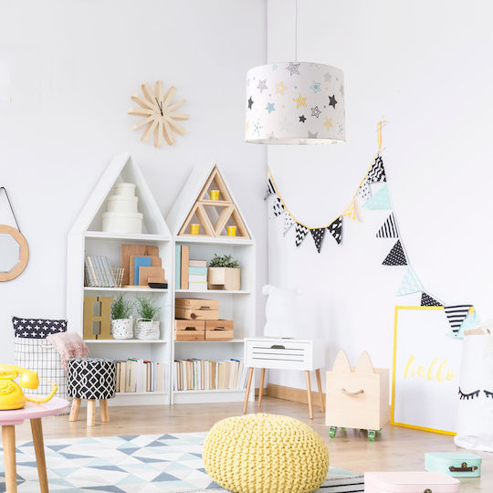 Veis Kids Plastic Single Ceiling Light E27 Funky 15W 35x24cm
