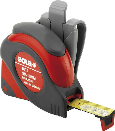 Sola BIG T Tape Measure with Auto-Rewind 25mm x 8m