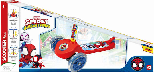 AS Patinetă Copii Spidey cu 3 Roți pentru 3+ Ani Multicoloră