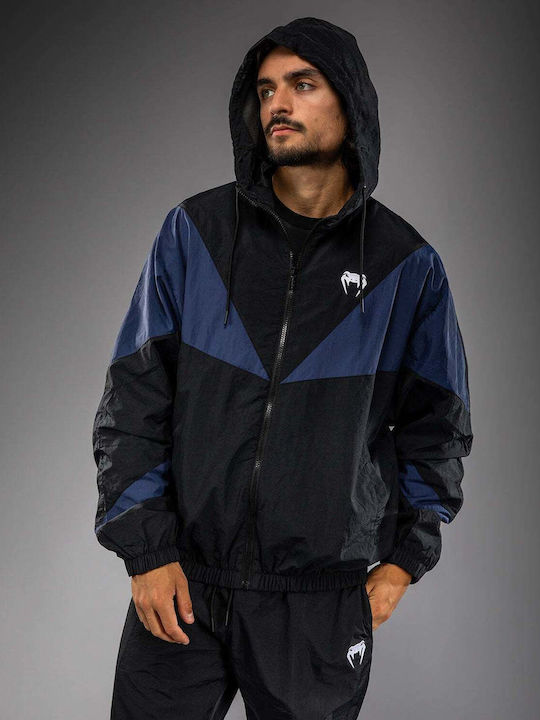 Sweatshirt with Hood Black/blue