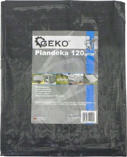 Geko Waterproof Tarpaulin 120gr/m² 12x6m. Light Type Gray