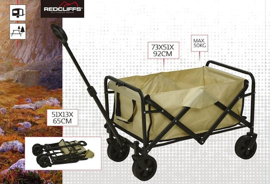 Redcliffs Καρότσι Μεταφοράς Πτυσσόμενο σε Λευκό Χρώμα