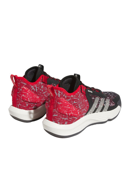 Adizero Select Ψηλά Μπασκετικά Παπούτσια Core Black / Better Scarlet / Off White
