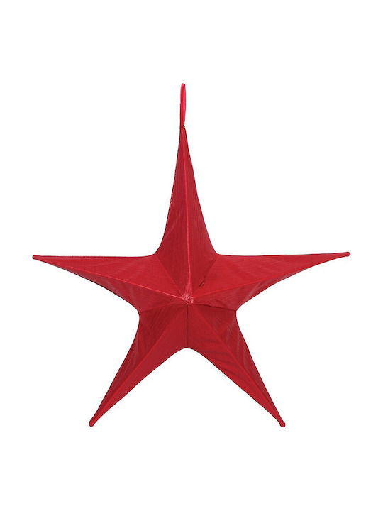Lianos Fabric Christmas Decorative Pendant Star Red