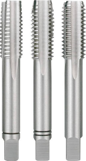Set Chei Tăiere Manuală Filetat Ruko 6 Mm Oțel De Mare Viteză HSS 15 Mm 5 Mm DIN 352 3 Unități 3 Bucăți