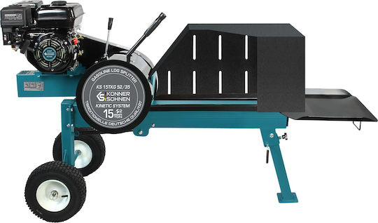 Könner & Söhnen 51500026 Хоризонтален Бензинов Дървен Разкъсвач 4780W 6.5hp с Раздел "Сила На Разкъсване" 15T