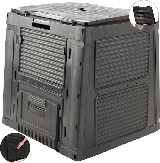 Compost Bin E-composter Base 470l Black