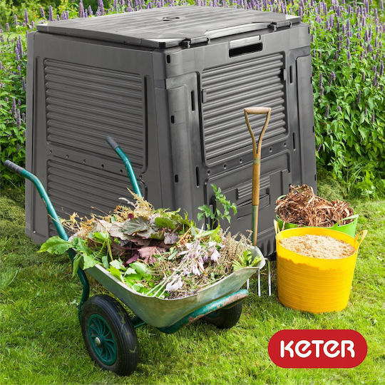 Compost Bin E-composter Base 470l Black