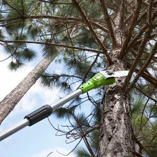 Greenworks 2000107 Τηλεσκοπικό Κονταροπρίονο Μπαταρίας 24V Solo Συνολικού Μήκους 240cm και Λάμα 20cm