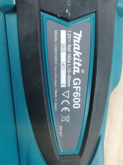 Makita Καρφωτικό Μπαταρίας GF600SE 7.2V για Καρφιά