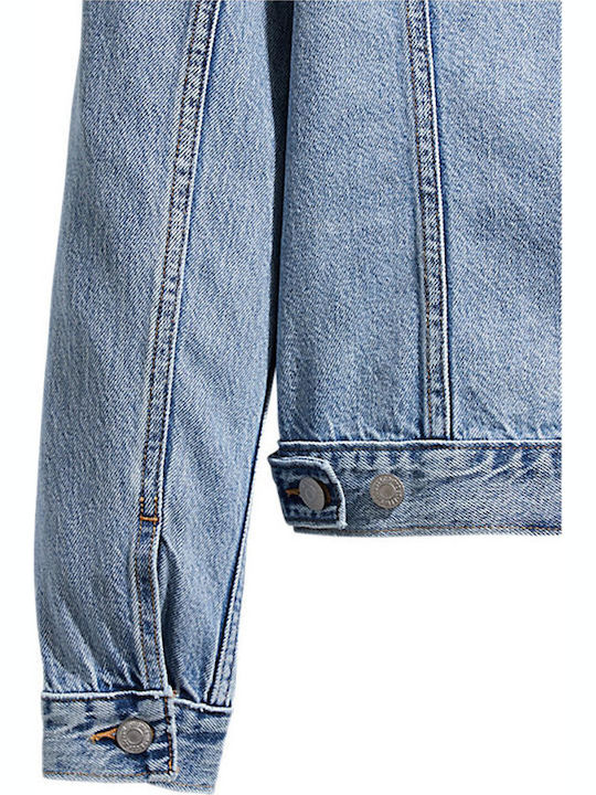 Original Trucker Scurtă Jachetă de femei din denim Blue