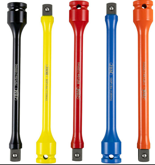 JBM Set Kastanienverlängerungen Pneumatisch mit Karré 1/2" 5Stück