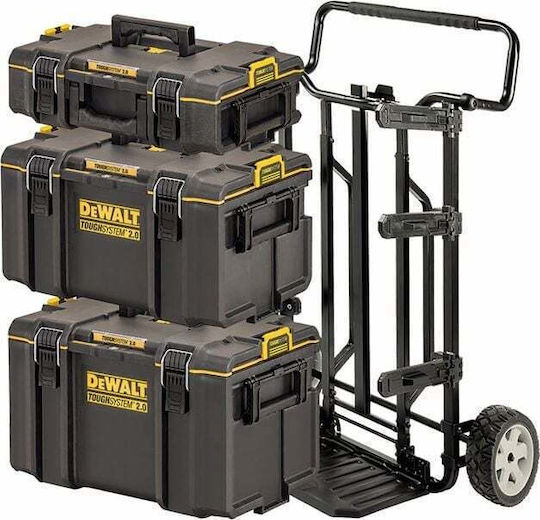 DEWALT Cu roți Plastic Căruță 3 Secțiuni cu Geantă de scule L70xA62xÎ113cm