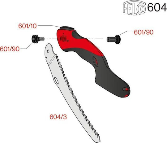 Felco 604 Fierăstrău pliabil Ferăstrău de tăiat crengi 24cm