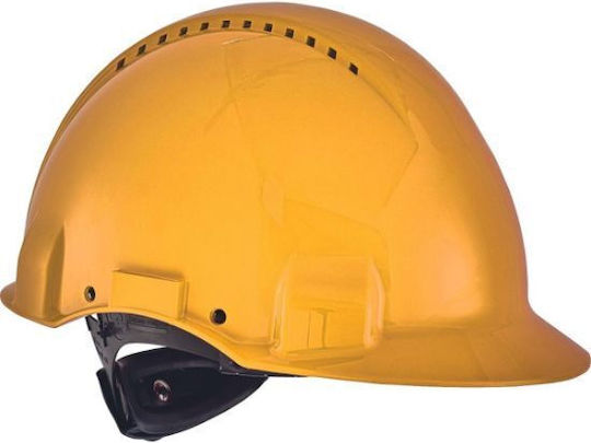 3M G3000nuv Κράνος Εργοταξίου Κίτρινο