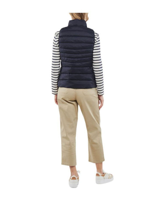 Women's Short Puffer Jacket for Winter Blue