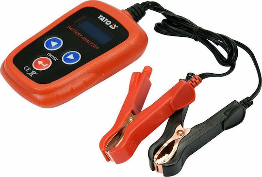 Yato YT-83113 Ψηφιακό Battery Tester με Κροκοδειλάκια