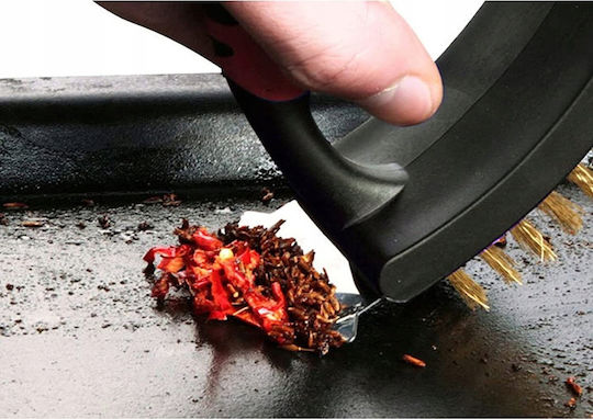 Lamart BBQ Cleaning Brush with Scraper and Sponge