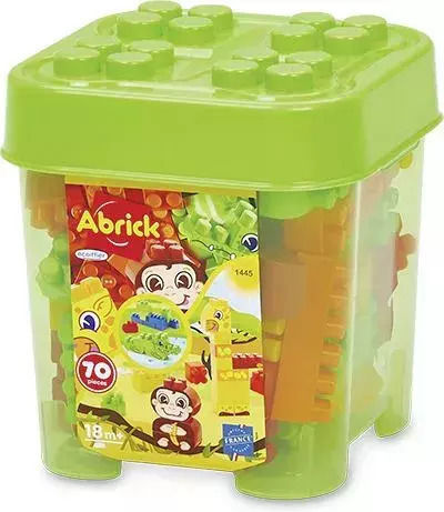 Ecoiffier Cuburi De Construit Abrick Animal Pentru 1.5+ Ani 70 Bucăți