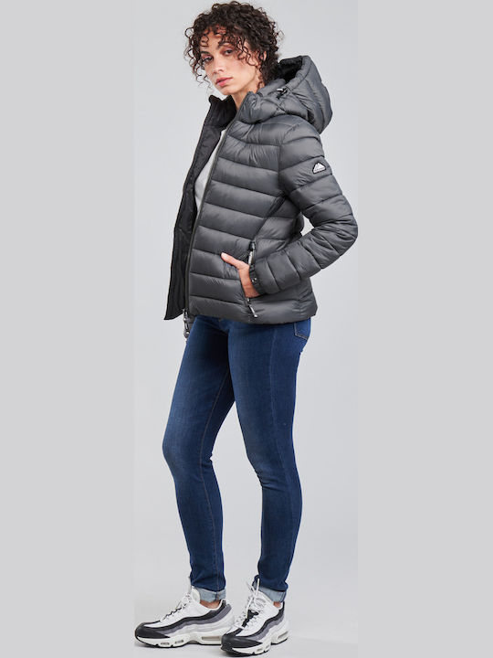 Fuji Scurtă Jachetă de femei Puffer Gri