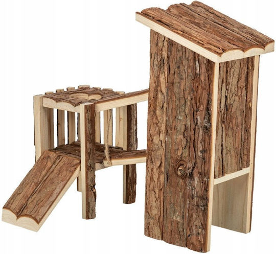 Tjorven Playground Rodents Natural Wood 32 x 19 x 29 cm