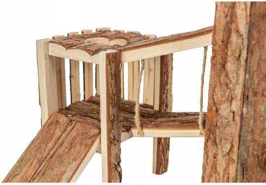 Tjorven Playground Rodents Natural Wood 32 x 19 x 29 cm
