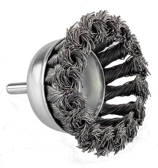 Graphite Drill Wire Brush Braided 75mm 57t414