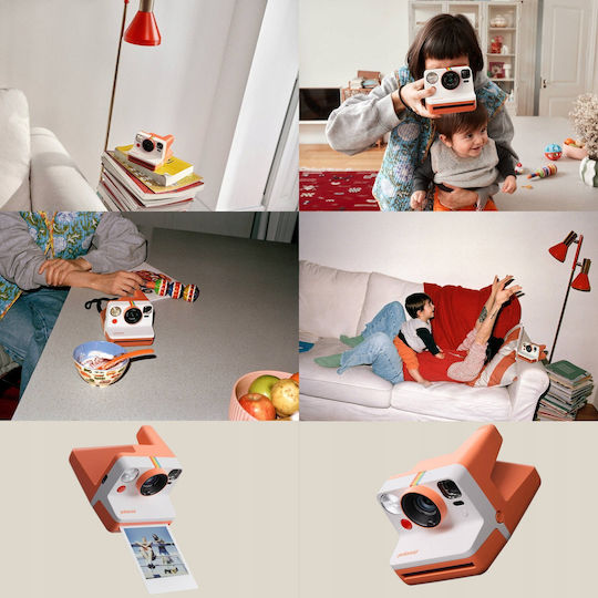 Polaroid Now Gen 3 Instant Camera + 8 Films Pebble White
